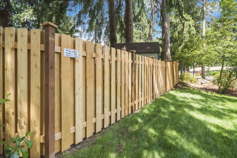 Shadowbox Cedar Fencing in Olympia, WA installed by Summit Fence Co. LLC