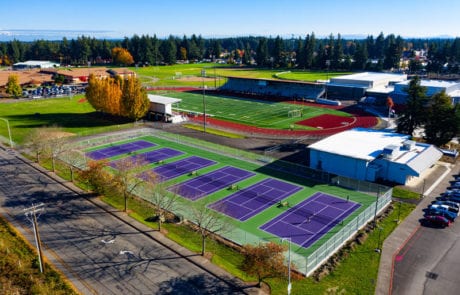 Chain Link installed at NTHS Tennis Court