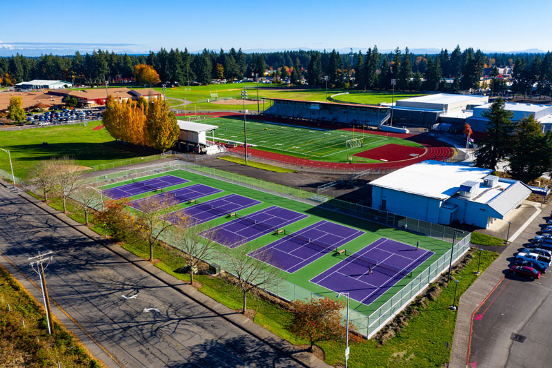 Chain Link installed at NTHS Tennis Court