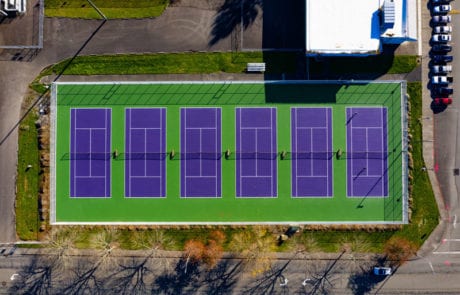 Chain Link installed at NTHS Tennis Court