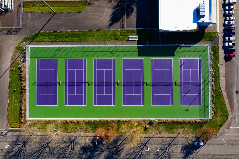 Chain Link installed at NTHS Tennis Court