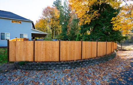 Cedar Fencing perfect for Backyard Residential