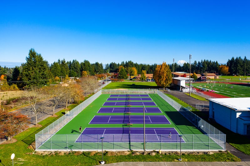 Chain Link installed at NTHS Tennis Court
